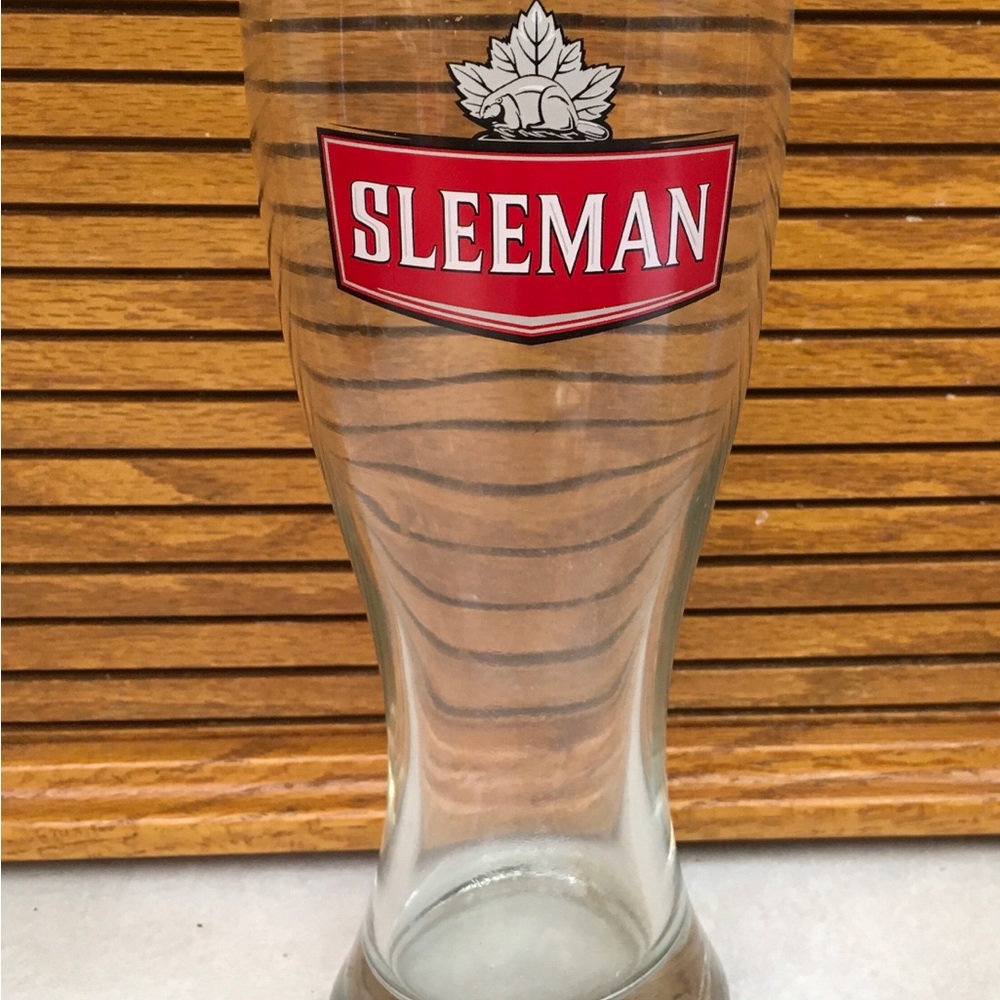 Sleeman Beer Glass with Red Logo